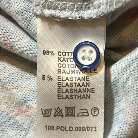 R2 Amsterdam Men's Tropical Print Polo Shirt sz M EUC - Picture 10 of 11